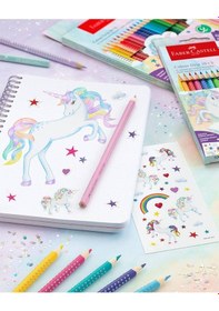 Resim Unicorn Grip Jumbo Boya Kalemi 8+2 Renk, Ergonomik Gövde, Canlı Ve Parlak Renkler,dayanıklı Kalın Uç Çok Renkli 