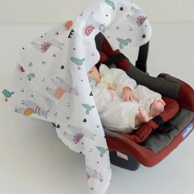 Resim Lama Pamuk Müslin Puset Örtüsü 