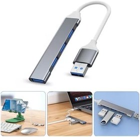 Resim Microcase Slim Kasa 3.0 4 Port Usb Girişli Usb Çoğaltıcı 4 USB Girişli Alüminyum Çoklayıcı AL3789 