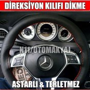 Resim Mercedes 190E Oto Direksiyon Kılıfı Dikme 