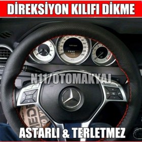 Resim Mercedes 190E Oto Direksiyon Kılıfı Dikme 