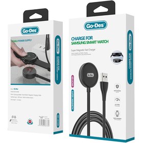 Resim Go-Des GD-UC560 Galaxy Watch Akıllı Saat Magnetik Kablosuz Şarj Aleti - Siyah 