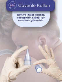 Resim BLUEWELL ORTHOPEDICS PRODUCTS 5X Otribebe Brunobaby Weebaby Uyumlu Nazal Aspiratör Yedek Uç Burun Aspiratörü Ucu Yumuşak Uç 10'lu 