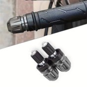 Resim Motosiklet Direksiyonu Sonlu Plaklar - Büyük Çiçek Tasarımı, Alüminyum Alaşımlı, Şık Siyah ve Altın Detaylar, Çoğu Motosikleti Kapsar, Motosiklet Modifikasyonu Aksesuarları 