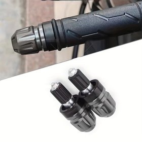 Resim Motosiklet Direksiyonu Sonlu Plaklar - Büyük Çiçek Tasarımı, Alüminyum Alaşımlı, Şık Siyah ve Altın Detaylar, Çoğu Motosikleti Kapsar, Motosiklet Modifikasyonu Aksesuarları 