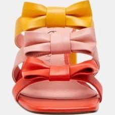 Resim Katy Perry The Tooliped Bow Kadın Mango Pembe Turuncu Kurdela Topuklu Terlik Turuncu 