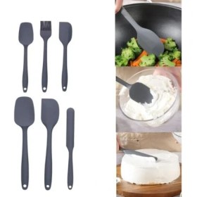 Resim Pileli Store Silikon Spatula ve Fırça Seti 