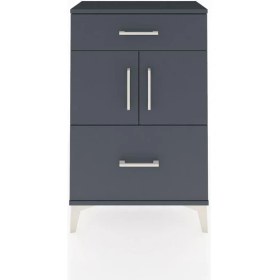 Resim Arges Komodin Tek Raflı 2 Çekmeceli 2 Kapaklı 60X30X96 Antrasit-Antrasit 