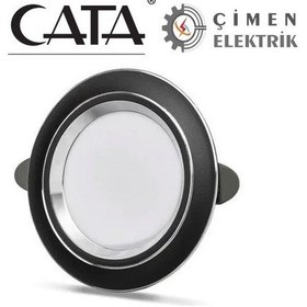 Resim Cata 5 Adet Cata Ct 5258 Siyah Kasa Zepra Led Spot 6w 3 Renkli 