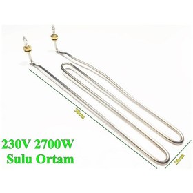 Resim İnoksan Bulaşık Makinesine Uyumlu 38cm 2700w 230v Tank Isıtıcı Rezistansı R1004 - Cr304 1081130003-05/06 