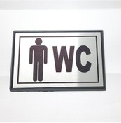 Resim Periboia Büyük Boy Bay Wc Yönlendirme Tabelası 13 X 8 Cm 