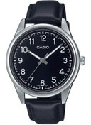 Resim Casio Siyah Deri Kayışlı Siyah Kadran Erkek Kol Saati 