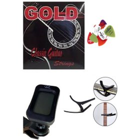Resim Gold Klasik Gitar Teli - 10 Adet Alice Pena Kapo Joyo Akort 