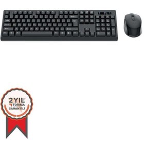 Resim Torima TMK-01 Siyah Kablosuz Q Klavye Ve Mouse Seti 