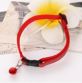 Resim Kırmızı Yansıtıcı Çan Köpek Kedi Evcil Hayvan Tasması Yavru Chihuahua 