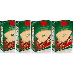 Resim Caffeo 1 x 4 Kahve Filtre Kağıdı 4 x 80 Adet 