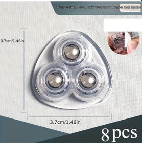 Resim Fochsia 8'li Yapışkanlı Toplu Tekerlek, 360 Derece Dönen Kayar Çark, Çöp Kovası Ve Mobilya İçin, Beyaz 