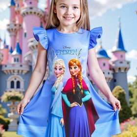 Resim Disney Kız Elbiseleri Koleksiyonu, Prenses Elsa'nın Sevimli 3D Baskı Tasarımı ile Yuvarlak Yaka ve Uçan Kollu Bir Elbise Sunar. Bu Rahat ve Konforlu Elbise, Açık Hava Aktiviteleri ve Günlük Giyim için Mükemmel, 100% Polyester Örgü Kumaştan Yapılmıştır, Hafif, Nefes Alabilir ve Dayanıklı, Çocuklar İçin İdeal Hediye Seçeneği Olarak Uygundur. 