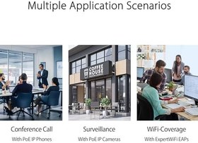 Resim ASUS 8port EXPERTWIFI EBG19P GIGABIT POE VPN ROUTER 
