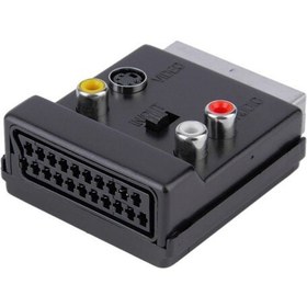 Resim Swat Scart Dişi Scart Erkek 3Rca Çevirici 