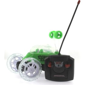 Resim MEGA Zıppır Kumandalı Akrobat Araba Yeşil 