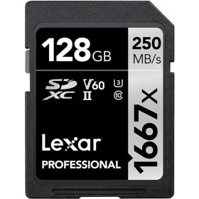 Resim Lexar 128GB Professional 1667X Uhs-Iı Sdxc Hafıza Kartı 