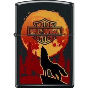 Resim Zippo Harley Davidson Wolf Çakmak 