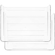 Resim Ganzhoushop Kağıt Düzenleyici Klasör Masa Çekmeceleri Ofis Aksesuarı Ev Kullanımı Şeffaf 31.5x24.5x14cm Depolama 2 Adetşeffaf 