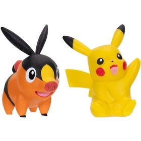 Resim Pokemon Battle 2'li Figür Seti Pikachu & Tepig Pokemon 