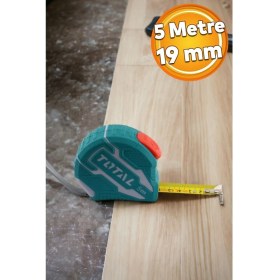 Resim Esnek Metal Şerit Metre 5 M, Sarı, Düğmeli, Bükülebilir, Dayanıklı 