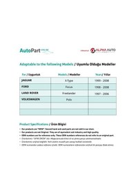 Resim Volkswagen Polo için Ön-Arka Cam Kriko Makarası-SOL 