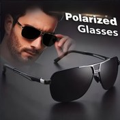 Resim Vintage ilhamlı erkek metal polarize gözlük - Şık tam çerçeveli, retro tasarım ile krom detaylar, aktivitelere ve spor için ideal, Vintageinspired Style | Krom Detaylar 