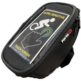 Resim Forte Gt Bisiklet Çantası Gidon Üstü Telefonluklu Siyah Xbyc895 - Siyah 