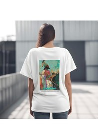 Resim Kökler Serisi No:5 T-shirt - Kırmızı 