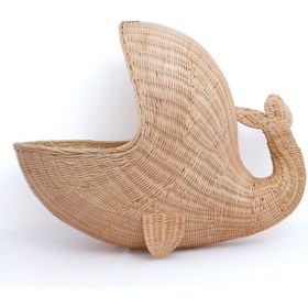 Resim Balina Rattan Oyuncak Sepeti 