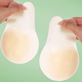 Resim Kadınlar için Ultra-İnce Yapışkan Sütyen - Askısız, Sırtı Açık, Push-Up Tasarımı ile Göğüs Kapağı - Görünmez Silikon Sütyen, Sırtı Açık Elbiseler için, Göğüs Kapağı Olmadan, Dikişsiz Uygunluk, Sütyen Aksesuarı 
