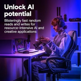 Resim Crucial T710 1TB PCIe Gen5 NVMe M.2 SSD (14900-13700 MBs) CT1000T710SSD8 