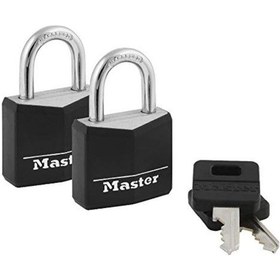 Resim Master Lock Kapalı Alüminyum Asma Kilitler, Anahtarlı Küçük Kilit 