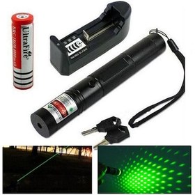Resim Kalem Lazer Sunum Lazeri Yeşil Lazer Pointer Şarjlı Kilitli Kutul Yeşil 