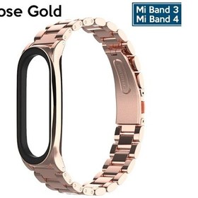 Resim Mijobs Xiaomi Mi Band 4 Akıllı Saat 3 Bakla Çelik Kayış Kordon- 5775 
