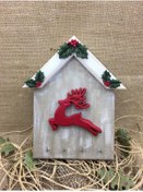 Resim OBİDEV Kırmızı Geyik Anahtar Askısı 