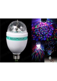 Resim E27 Duylu Rgb Disko Topu Rengarenk Işık Parti Disco Lambası Renk 