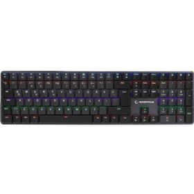 Resim Granıte Pro Siyah/gri Low Profile Red Swıtch Q Rainbow Mekanik Gaming Oyuncu Klavye 