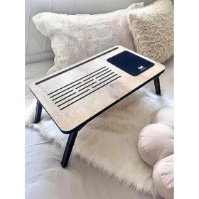 Resim SDT Group Axolotl Foldaway Telefon ve Tablet Bölmeli Katlanır Ayaklı Laptop Sehpası Notebook Bilgisayar Çalışma Masası 
