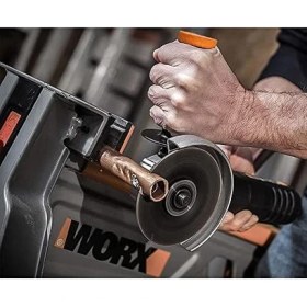 Resim WX800 20VOLT 2.0 Ah. Li-Ion Çift Akülü 115MM Profesyonel Şarjlı Avuç Taşlama 