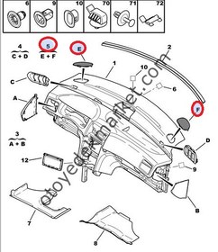 Resim PEUGEOT 307 HOPARLÖR KAPAĞI (ORJİNAL) 