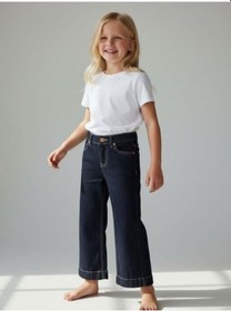 Resim Zekids Kız Çocuk Modern Straight Fit Denim Pantolon-16768 Çok Renkli 