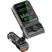 Resim Araba Fm Verici Mp3 Çalar 3.5mm Aux Audio Alıcı Usb Qc3.0 Tip C Pd 20w Black ' Beyaz 