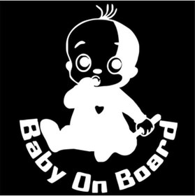 Resim TSC Araba Bebe Var Hologram Sticker 2 