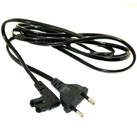 Resim 1.5 Metre L Uçlu Teyp Fişi C7 Power Güç Kablosu 1.5m 2x0.75 Enerj 